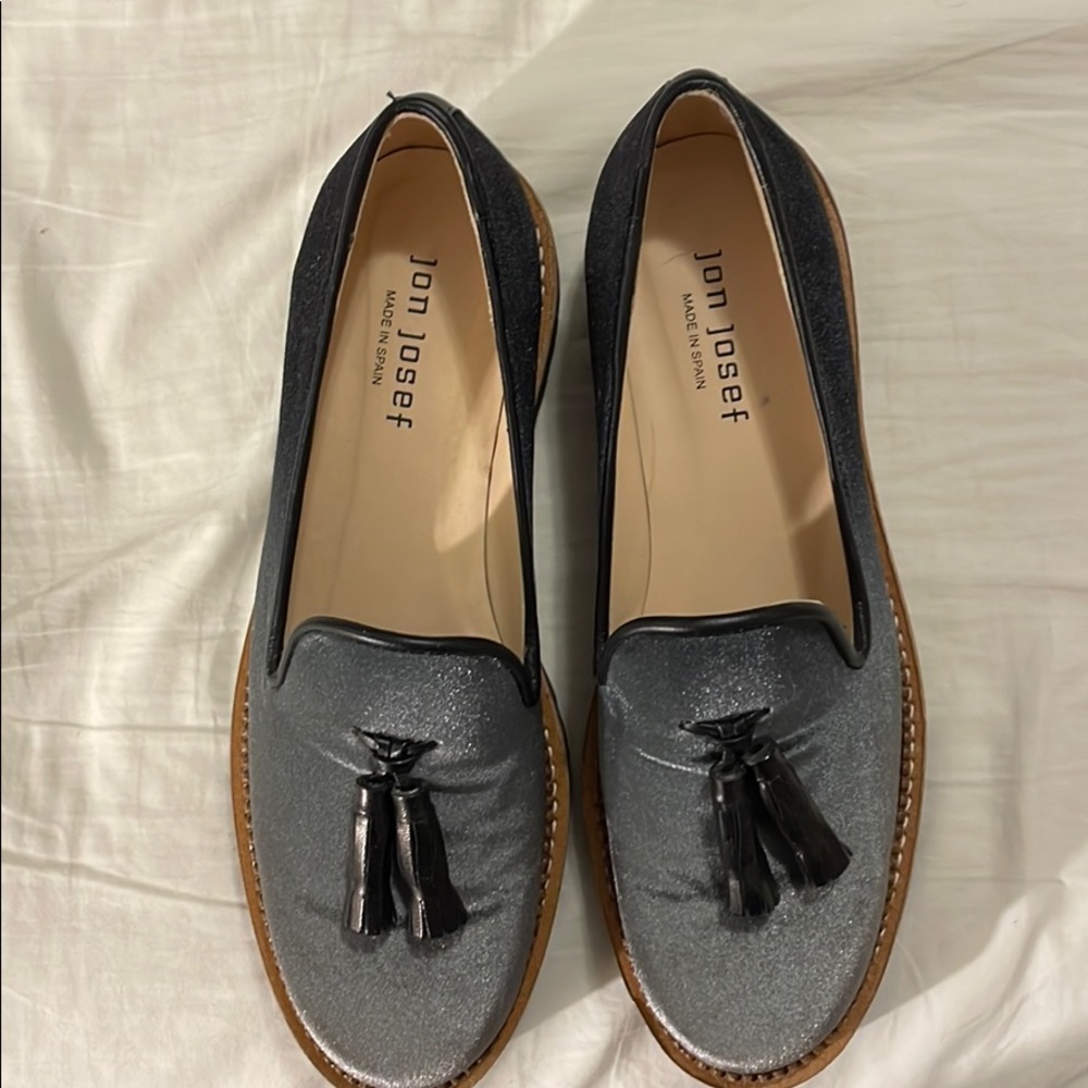 Jon Josef Velvet Loafers with Tassels